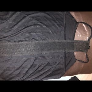 Black workout tank